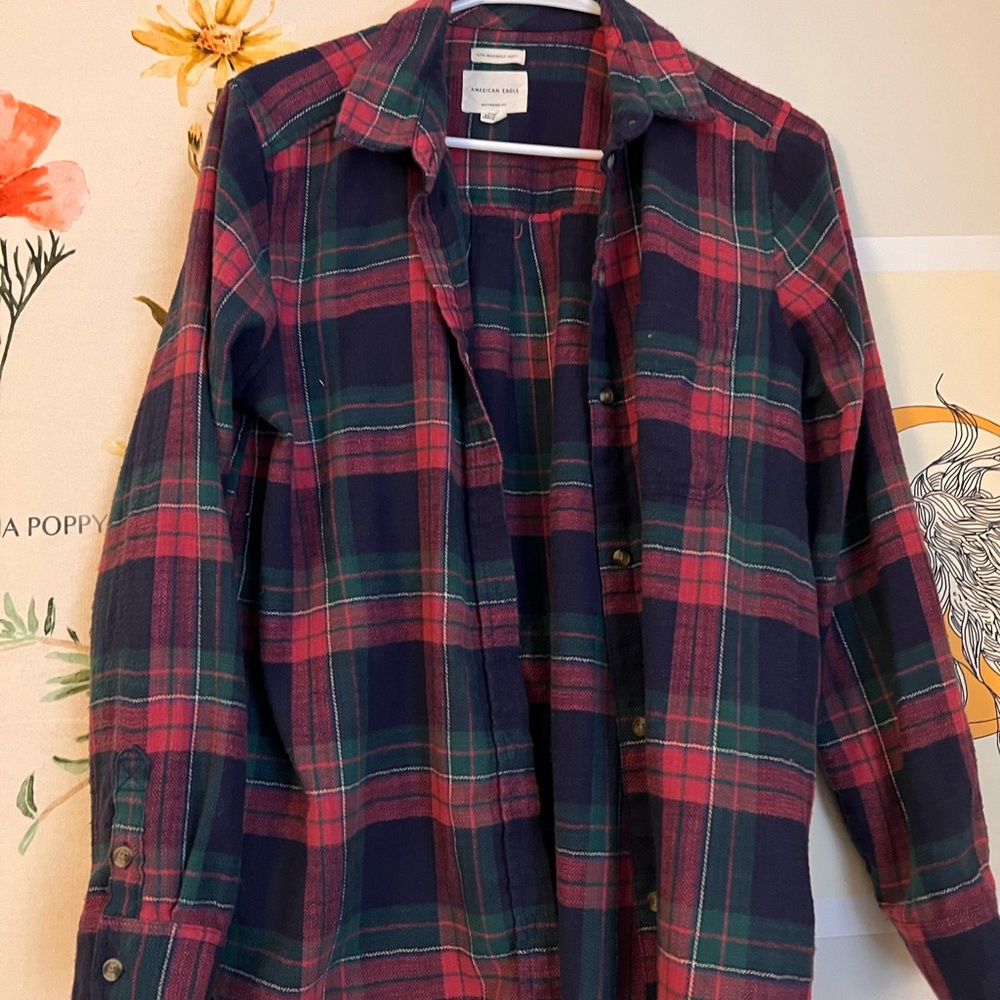 Soft American Eagle flannel shirt